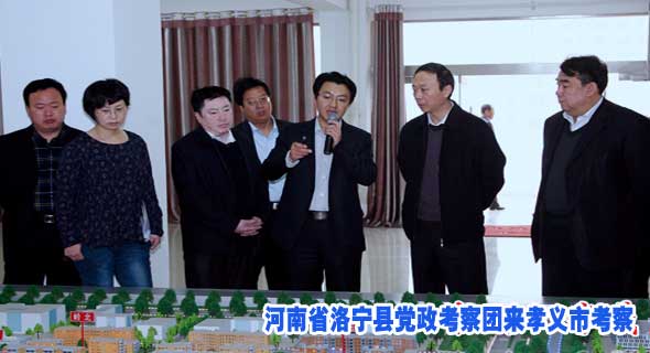 河南省洛宁县党政考察团来孝义市考察