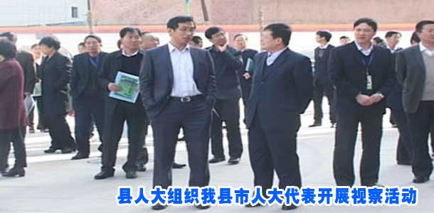 县人大组织我县市人大代表开展视察活动